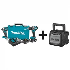 Makita Cordless Combination Kit, 3 Tools, 18V DC
