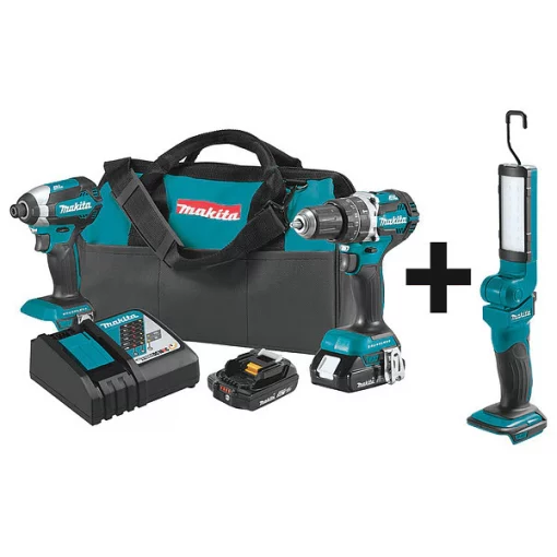 Cordless Combination Kit, 3 Tools, 18V DC