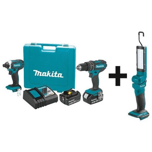 Makita Cordless Combination Kit, 3 Tools, 18V DC 1 Cordless Combination Kit, 3 Tools, 18V DC
