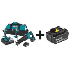 Makita Cordless Combination Kit, 3 Tools, 18V DC