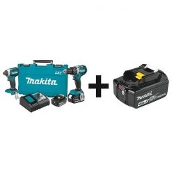Makita Cordless Combination Kit, 2 Tools, 18V DC