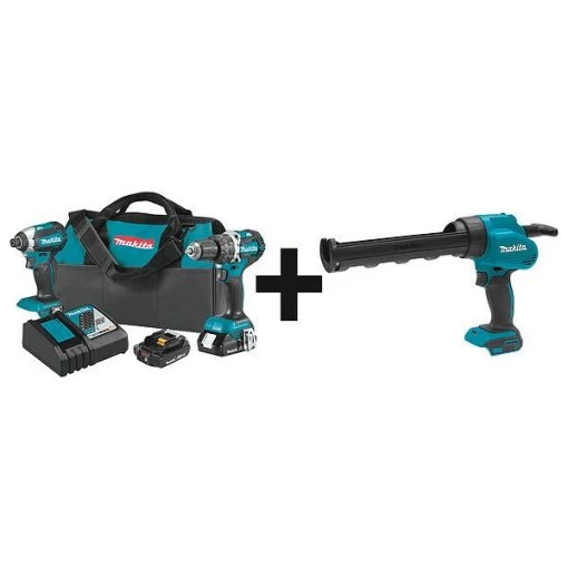Cordless Combination Kit, 3 Tools, 18V DC