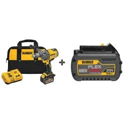 Dewalt Drill Kit, Cordless, 600 RPM, 60V DC