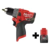 Milwaukee Cordless Hammer Drill, 12.0V, 1/2" Chuck
