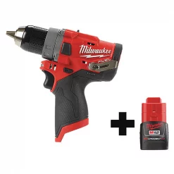 Milwaukee Drill Kit, Cordless, 1700 RPM, 12V DC 2 Drill Kit, Cordless, 1700 RPM, 12V DC