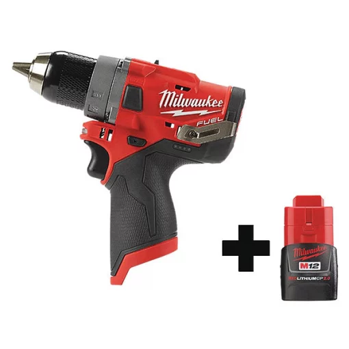 Milwaukee Drill Kit, Cordless, 1700 RPM, 12V DC 1 Drill Kit, Cordless, 1700 RPM, 12V DC