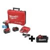Milwaukee Impact Wrench, Cordless, Compact, 18VDC, Tool Length: 5-7/8"