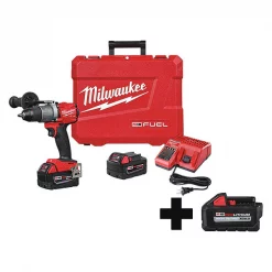 Milwaukee Cordless Hammer Drill/Driver Kit, 18.0V, Voltage: 18.0