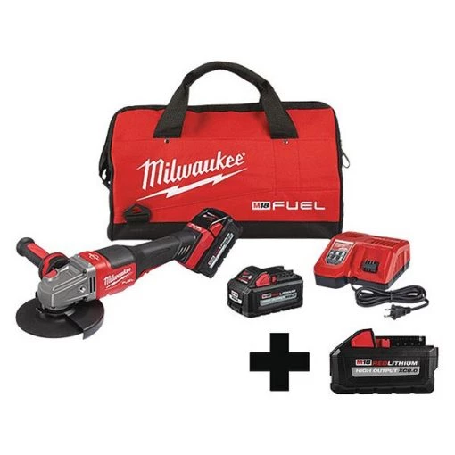 Angle Grinder Kit, 18V DC, 6 in Wheel Dia.