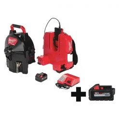 Milwaukee 100 ft Cordless Drain Cleaning Machine, 18.0