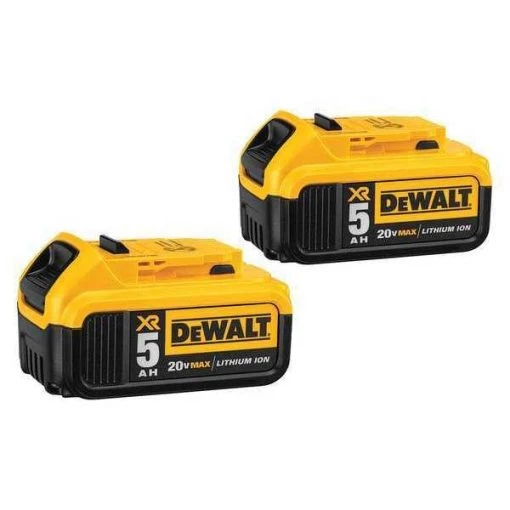 20V DCV Li-Ion Battery, 5Ah Capacity (2 Pack)