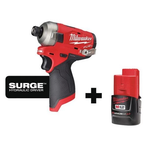 Milwaukee Cordless Impact Driver, 1/4" Drive, 12V 1 Cordless Impact Driver, 1/4" Drive, 12V