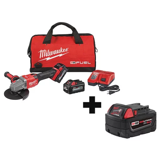 Milwaukee Cordless Angle Grinder Kit, 18V, Li-Ion 1 Cordless Angle Grinder Kit, 18V, Li-Ion