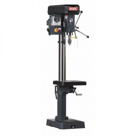 Dake Corporation Floor Drill Press, Belt Drive, 2 hp, 120 V, 18 in Swing, Variable Speed