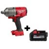 Milwaukee Impact Wrench, Compact, Cordless, 18VDC