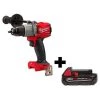 Milwaukee Drill, Cordless, 1,800 RPM, 18V DC