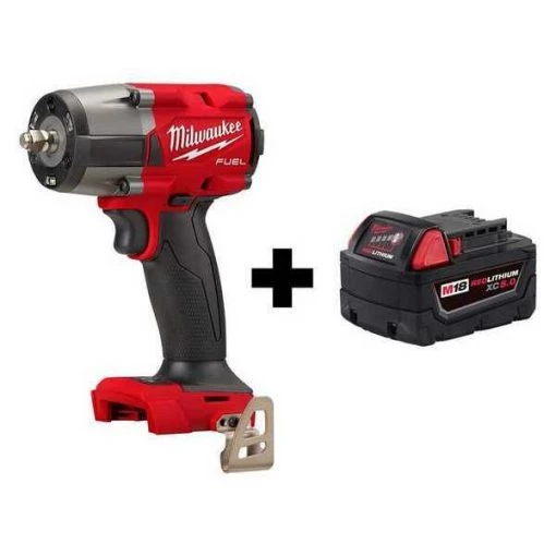Milwaukee Mid-Torque Impact Wrench, 3/8", Cordless 1 Mid-Torque Impact Wrench, 3/8", Cordless