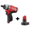 Milwaukee Cordless Screwdriver, 325 in-lb Torque