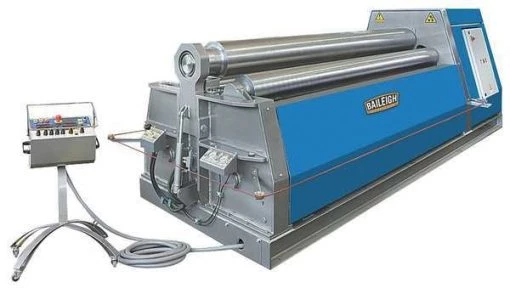 Plate Bending Machine, 120 in Bending Length, 1/2 in Cutting Width, 4 Rolls