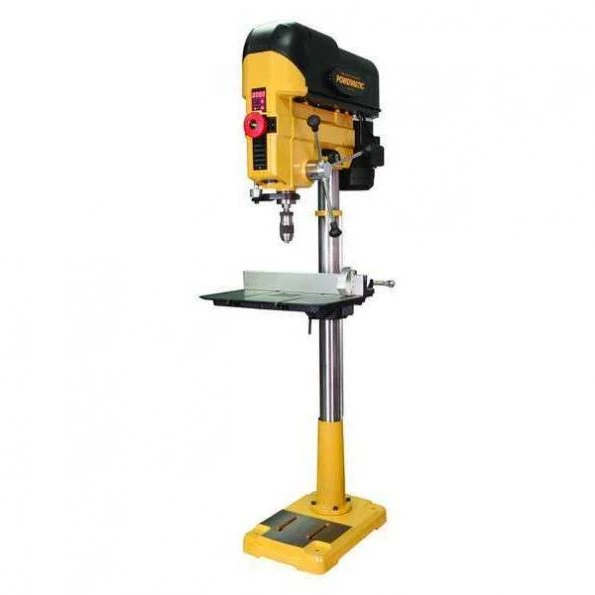 Floor Drill Press, Belt Drive, 1 hp, 115/230 V, 18 in Swing, Variable Speed