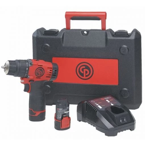 Chicago Pneumatic Cordless Drill/Driver Kit, 12V, 3/8", Battery Included 1 Cordless Drill/Driver Kit, 12V, 3/8", Battery Included