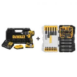 Dewalt Drill Kit, Cordless, 2000 RPM, 20V DC
