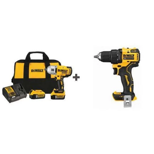 Dewalt Impact Wrench, Cordless, Full-Size, 20VDC 1 Impact Wrench, Cordless, Full-Size, 20VDC