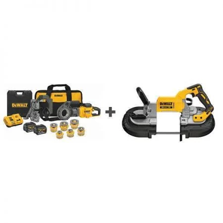 Dewalt Pipe Threading and Cutting Machines, 1 1/2 in to 2 in, Rod: No Rod Bolt: No Bolt