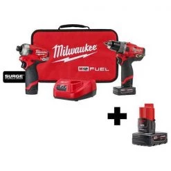 Milwaukee M12 FUEL SURGE HDD 2-PC Combo Kit
