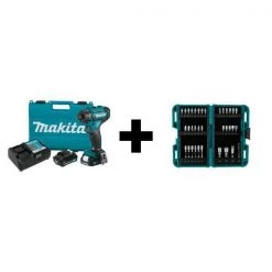 Makita CXT 12V Max 1/4" Hex Screwdriver Kit