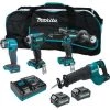 Makita XGT Brushless 4 Pc, Combo Kit (2, 40V max