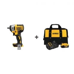 Dewalt Impact Wrench, Cordless, Compact, 20VDC