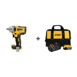 Dewalt Impact Wrench, Cordless, Compact, 20VDC