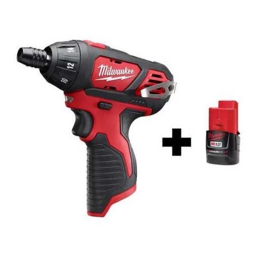 Milwaukee M12 Cordless Screwdriver, M12 2.0Ah Batt 1 M12 Cordless Screwdriver, M12 2.0Ah Batt