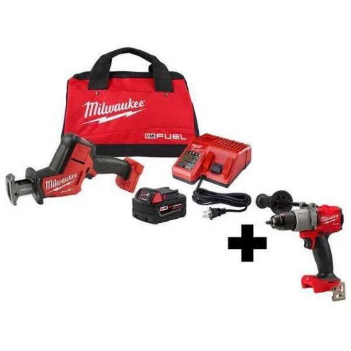 M18 Hackzall Kit and 1/2" Hammer Drill