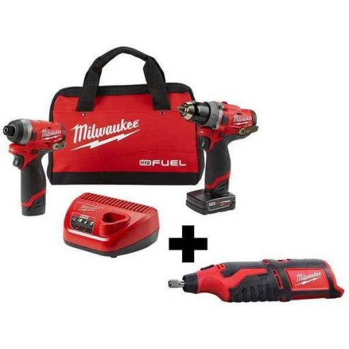 Cordless Combo Kit, 12V w/ROTARY TOOL