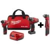 Milwaukee Cordless Combo Kit, w/RIGHT ANGLE DRILL