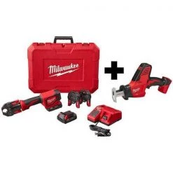 Milwaukee M18 Press Tool Kit and Recip Hackzall