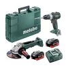 Metabo Angle Grinder 18V 6" + Hammer Drill Kit