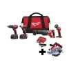 Milwaukee M18 Combo Cmpt Hmr Dr/Swzl/1/4 Hex Imp