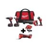 Milwaukee M18 Combo Cmpt Hmr Dr/Swzl/1/4 Hex Imp