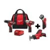 Milwaukee M12 2Pcs Kit, M12 Hackzall, M12 Light