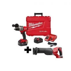 Milwaukee M18 Fuel 1/2" Drill Driver Kit, Sawzall