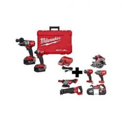 Milwaukee Tool Kit-2/ RS, Grndr, CS, M/HTIW, Bsaw
