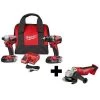 Milwaukee M18 BL 2-Tool Combo Kit, M18 Grinder