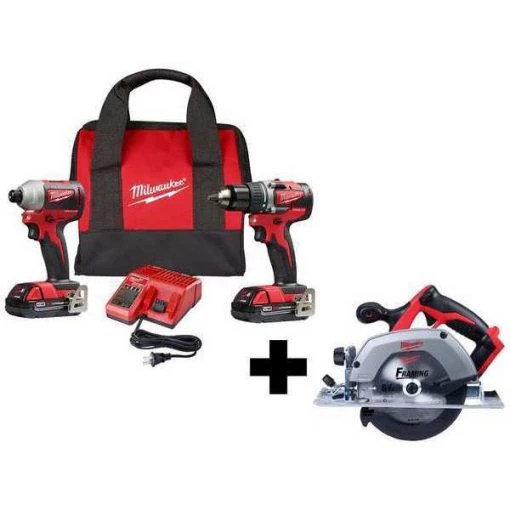 Milwaukee M18 BL 2-Tool Combo Kit and 6" Circ Saw 1 M18 BL 2-Tool Combo Kit and 6" Circ Saw