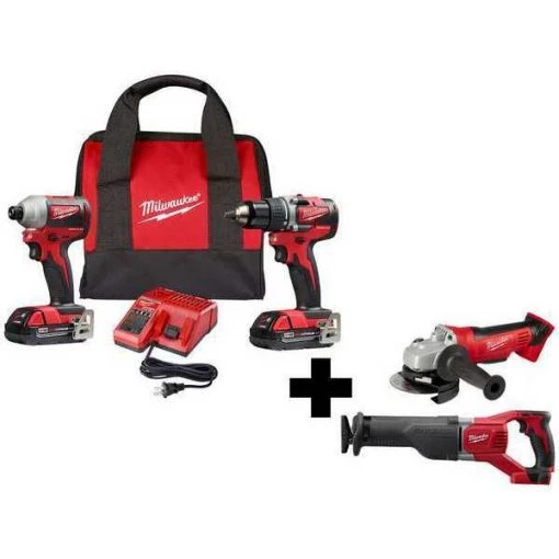 M18 2-Tool Kit and M18 Recip Saw, Grinder