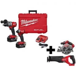 Milwaukee M18 Combo Kit and 6-1/2" Circ, Recip Saw