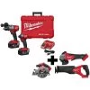 Milwaukee M18 2-Tool Kit andCirc, Recip, Grinder