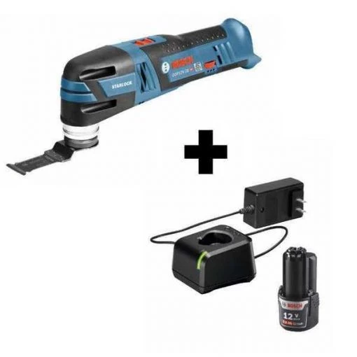 Bosch Cordless Oscillating Tool, 12V, Electric Cordless, 2.8 Degrees Oscillation Angle, Starlock Series 1 Cordless Oscillating Tool, 12V, Electric Cordless, 2.8 Degrees Oscillation Angle, Starlock Series